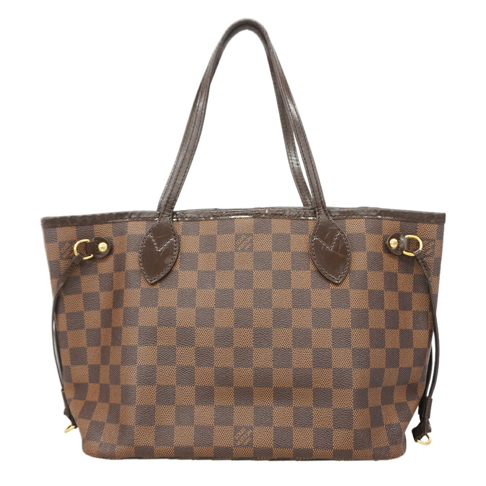 LOUIS VUITTON Brown Damier Neverfull PM Tote Bag